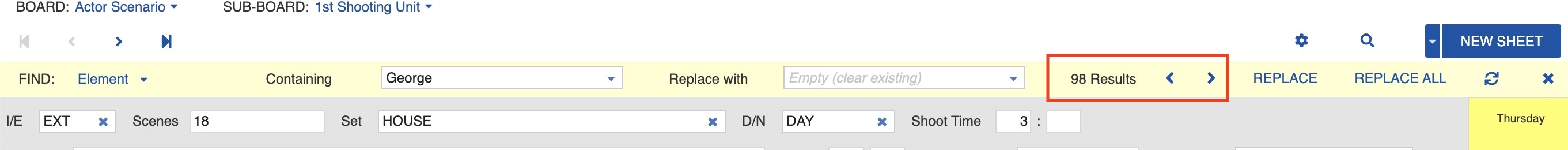 Search results navigation