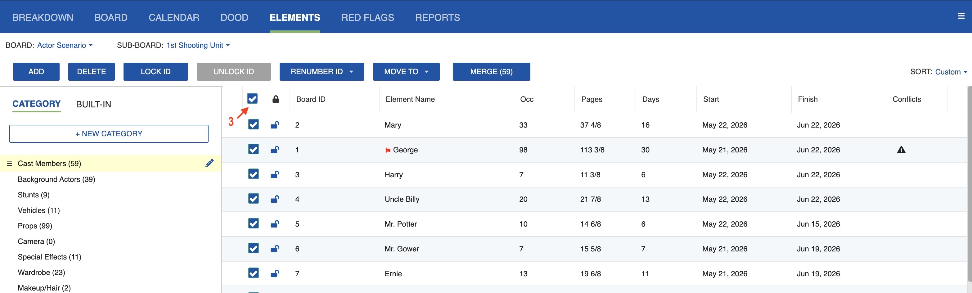 Lock all IDs checkbox