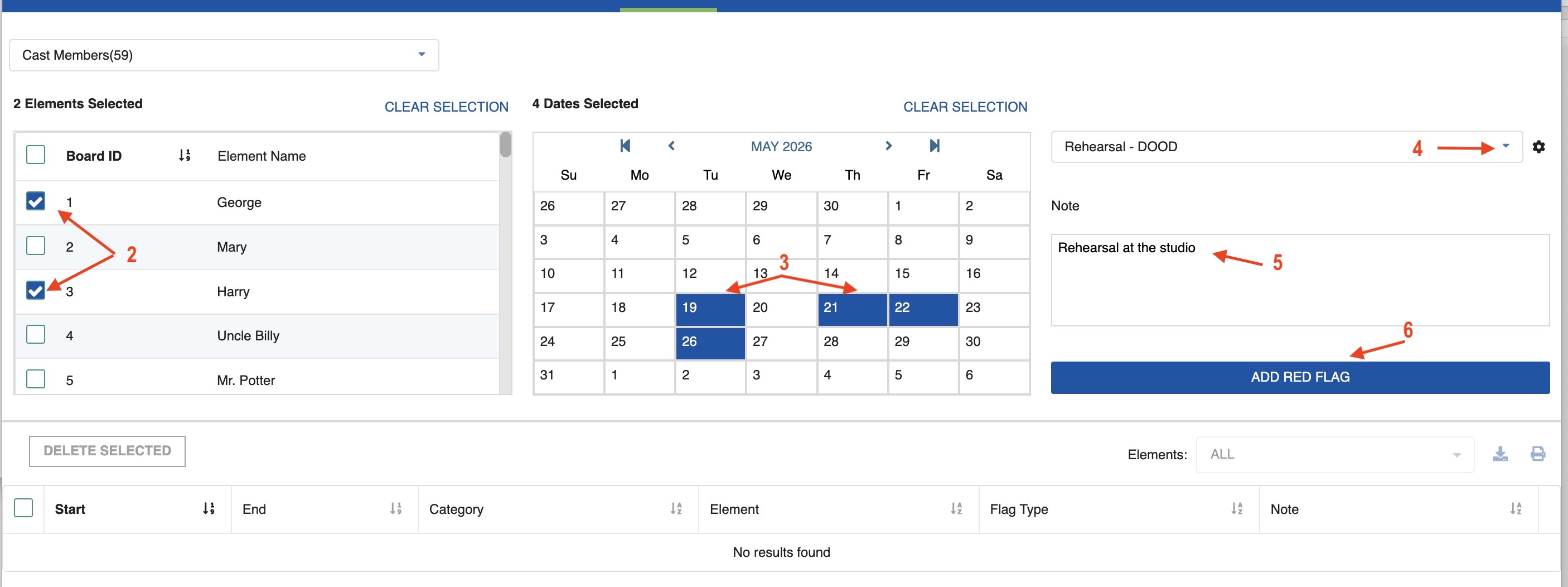 Add Red Flag to calendar