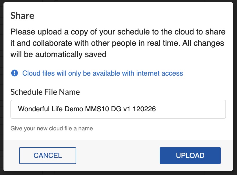 Upload to EP Cloud