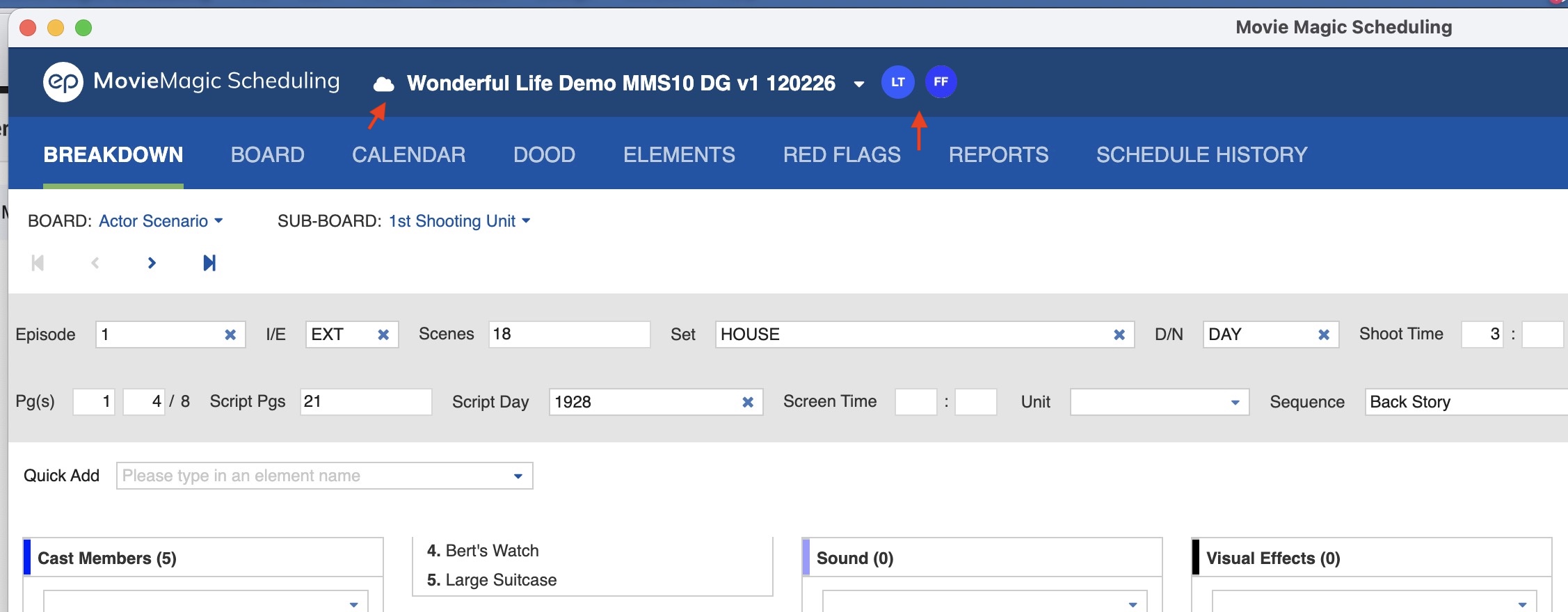 Shared file indicators