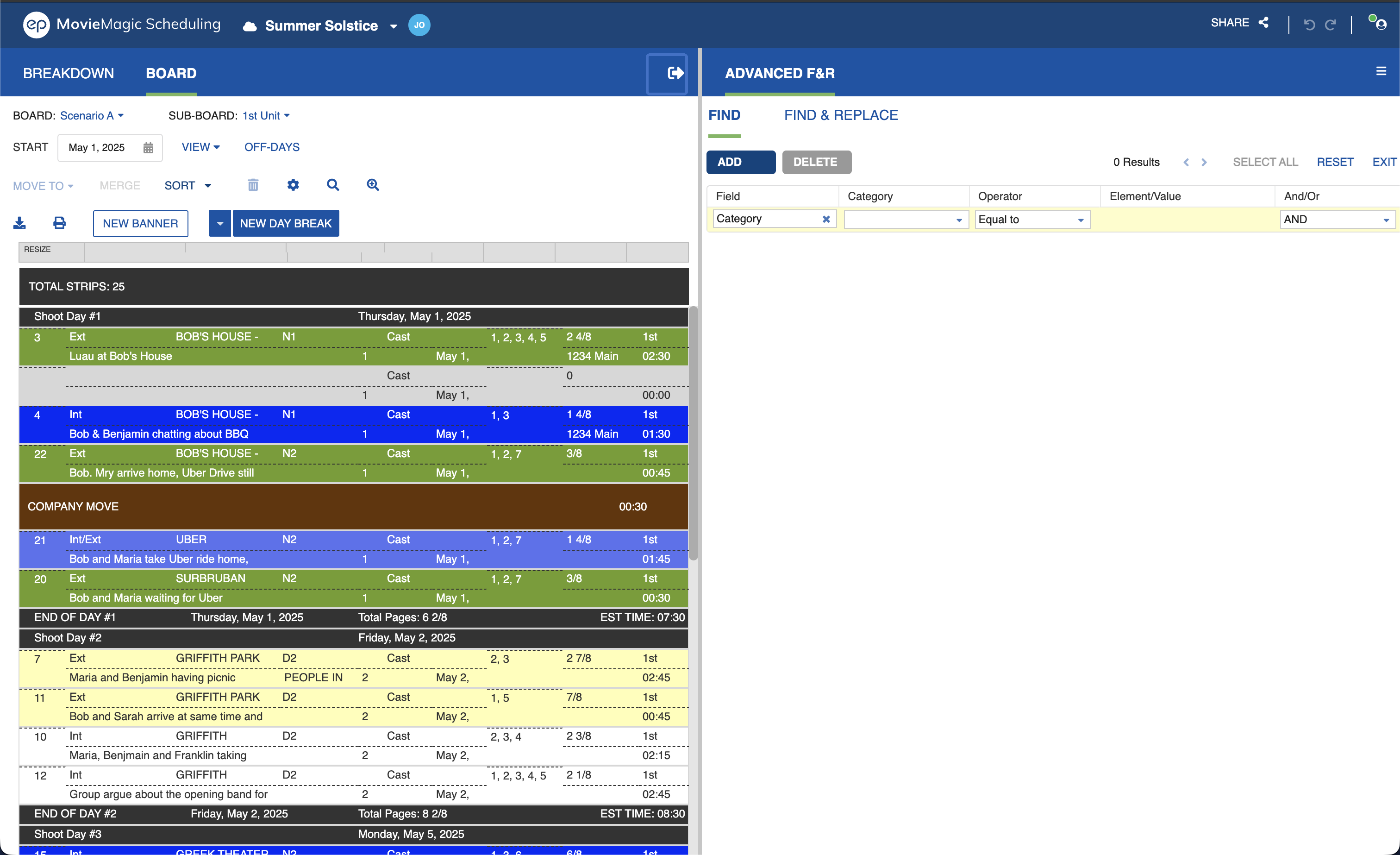 Split-screen view with the Collapse icon highlighted